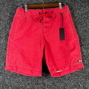 NWT Superdry Surplus Goods Mens Swim Shorts Red Medium Board Trunks